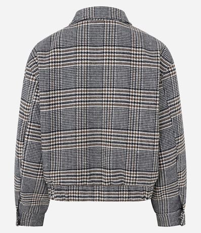 Campera en Sarga Cuadriculada 8