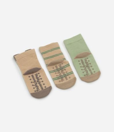 Kit 03 Medias Infantiles en Algodón con Animalitos – Talle RN a 12 Meses 2