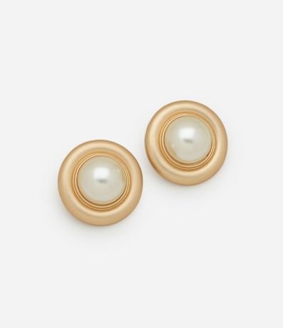 Caravana Botón Formato Redondo con Perla Central 2