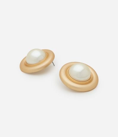 Caravana Botón Formato Redondo con Perla Central 3