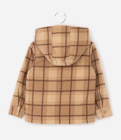 Campera Infantil de cuadros con Capucha y Forro en Sherpa – Talle 1 a 6 años 2