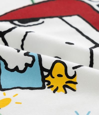 Pijama Corto Infantil con Estampa de Cuadros de Natal Snoopy - Talle 2 a 14 años 9