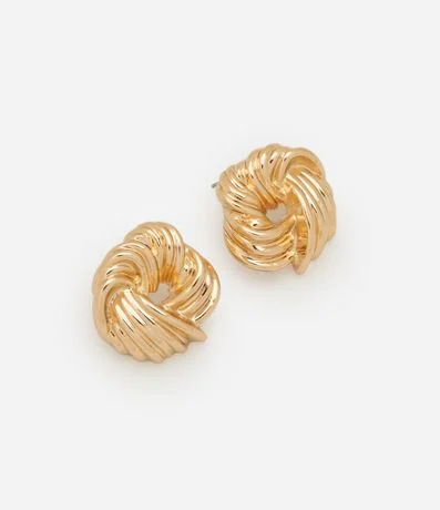 Caravana Botón con Espiral Torcido y Furo Central