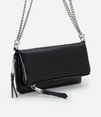 Cartera Sobre en PU con Asa Larga en Cadena