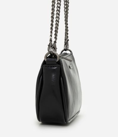 Cartera Baguette Pequeña en PU con Asa de Cadena 2