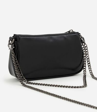 Cartera Baguette Pequeña en PU con Asa de Cadena 3