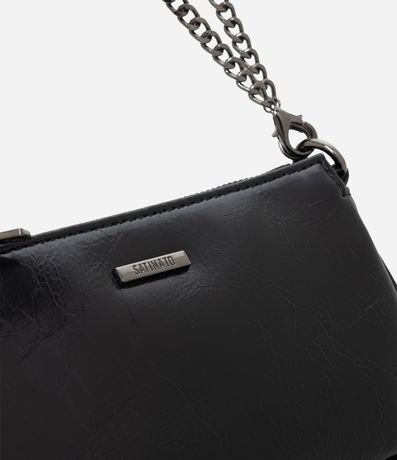 Cartera Baguette Pequeña en PU con Asa de Cadena 4