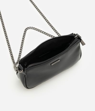 Cartera Baguette Pequeña en PU con Asa de Cadena 5