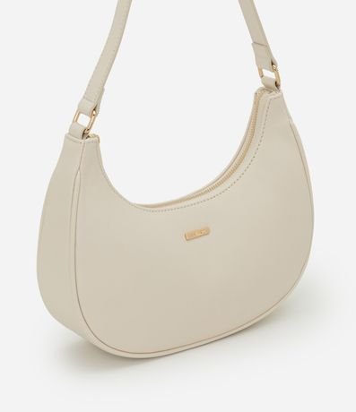 Cartera Baguette en PU con Metales Light Gold y Asa Ajustable