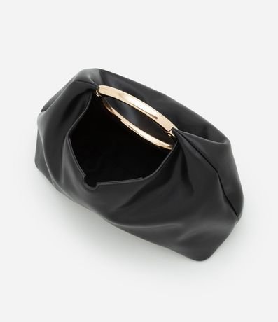 Cartera de Mano en PU con Correa de Mano Ovalada 5