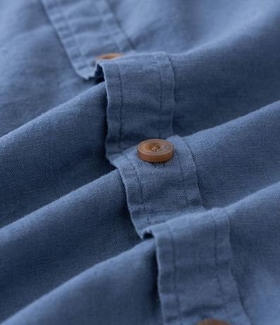 Camisa Relaxed en Cáñamo con Bolsillo 7