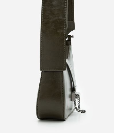 Cartera Baguette Pequeña en PU con Acabado Glossy 2