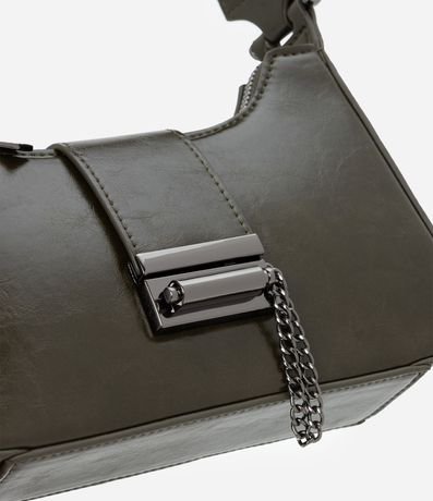 Cartera Baguette Pequeña en PU con Acabado Glossy 4