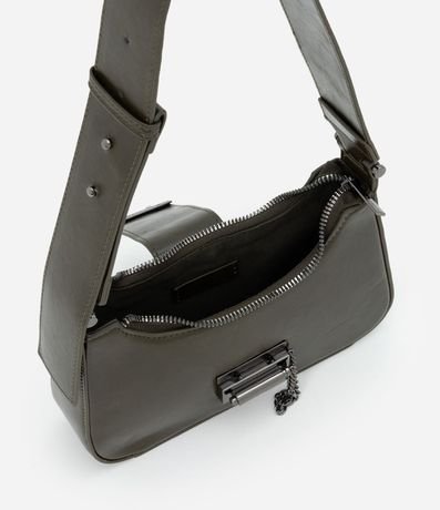 Cartera Baguette Pequeña en PU con Acabado Glossy 5