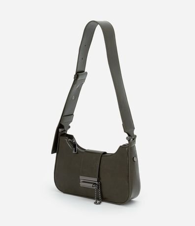 Cartera Baguette Pequeña en PU con Acabado Glossy 6