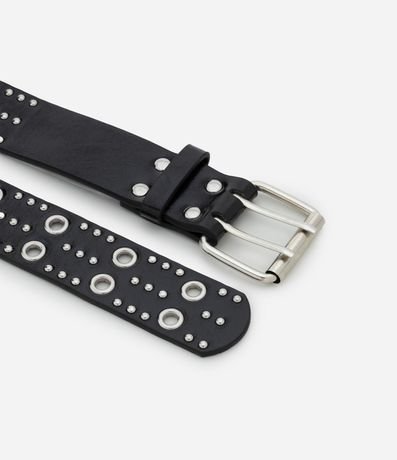 Cinturón Mediano en PU con Tachuelas y Hebilla 2