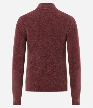 Blusa Manga Larga en Chenille con Cuello Alto 3