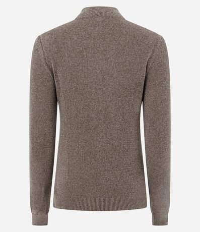 Blusa Manga Larga en Chenille con Cuello Alto 3