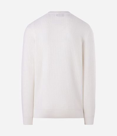 Suéter en Malla con Textura de Cuadros Grid 2