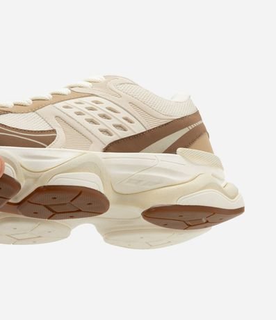 Championes Dad Sneaker en PU con Recortes y Suela Alta 4