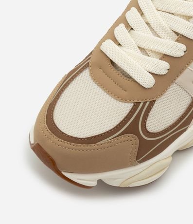 Championes Dad Sneaker en PU con Recortes y Suela Alta 5