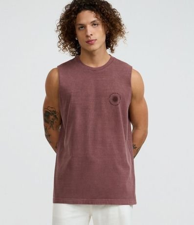 Musculosa Comfort en Media Malla Desteñida Sol Chasing Sunshine