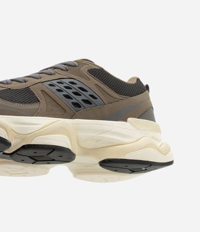 Championes Dad Sneaker en PU con Recortes y Suela Alta 3