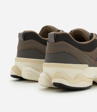 Championes Dad Sneaker en PU con Recortes y Suela Alta 6