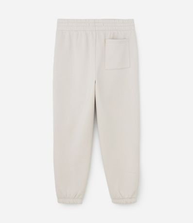Pantalón Jogger en Algodón con Felpa y Puño Ajustado 6