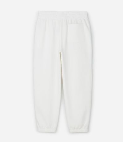 Pantalón Jogger en Algodón con Felpa y Puño Ajustado 2