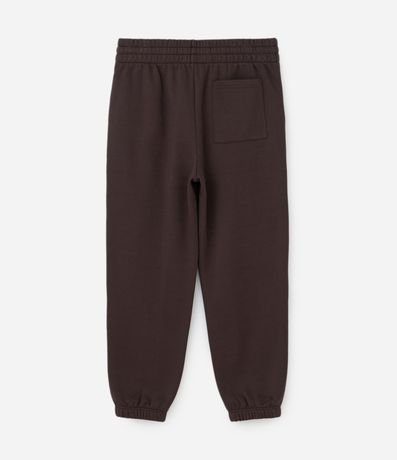 Pantalón Jogger en Algodón con Felpa y Puño Ajustado 6
