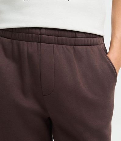 Pantalón Jogger en Algodón con Felpa y Puño Ajustado 3