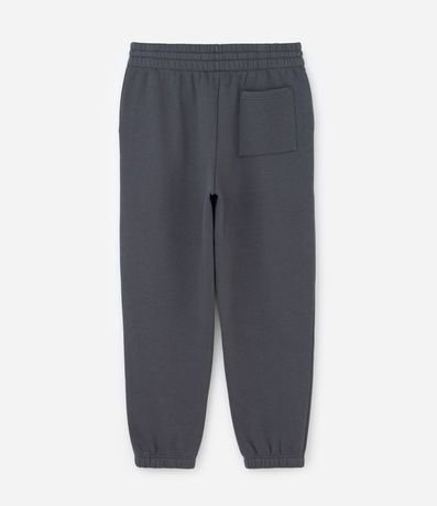 Pantalón Jogger en Algodón con Felpa y Puño Ajustado 2