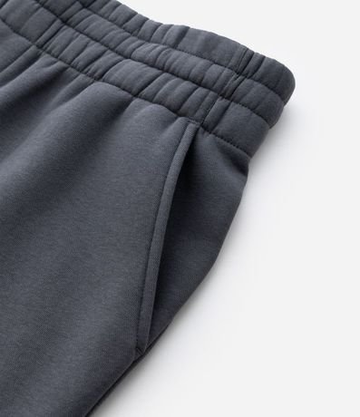 Pantalón Jogger en Algodón con Felpa y Puño Ajustado 5