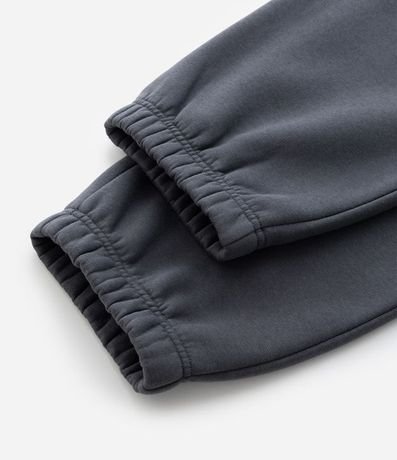 Pantalón Jogger en Algodón con Felpa y Puño Ajustado 6