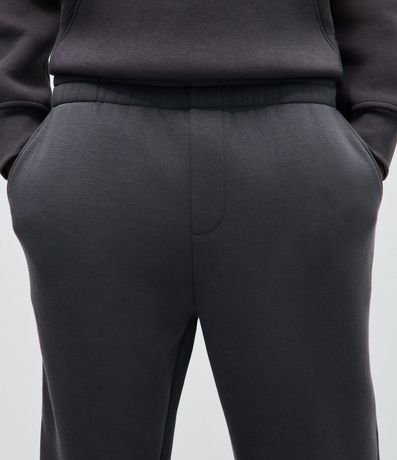 Pantalón Jogger en Algodón con Felpa y Puño Ajustado 3