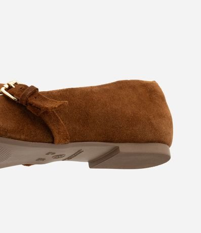 Zapatilla en Gamuza con Tira Hebilla 4