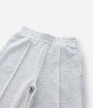 Pantalón Infantil Wide Leg en Algodón Liso Sin Felpa - Talle 5 A 14 años 5