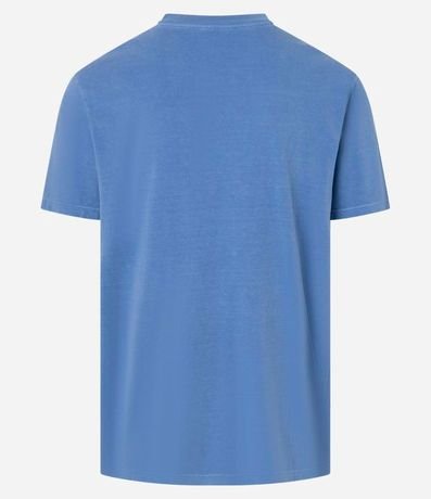 Remera Comfort en Algodón con Estampa Lettering Pasadena Desteñida 5