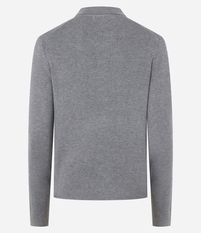 Blusa Manga Larga en Punto con Cuello Polo 7