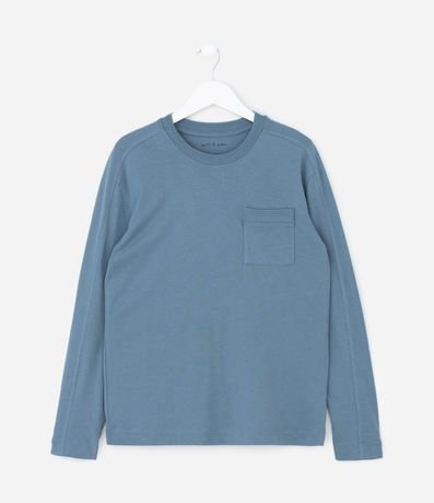 Remera Infantil Relaxed con Pequeño Bolsillo – Talle 5 a 14 años