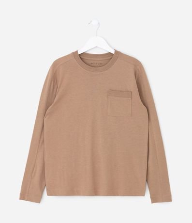 Remera Infantil Relaxed con Pequeño Bolsillo – Talle 5 a 14 años