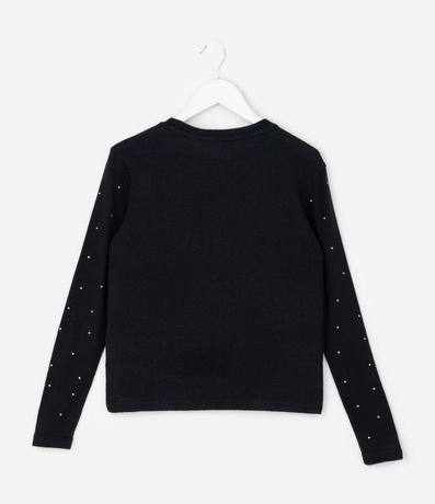 Saco Infantil en Punto con Aplicaciones Brillantes – Talle 5 a 14 años 2