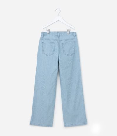 Pantalón Infantil Recta en Jeans con Estampa Rayada - Talle 5 a 14 años 3