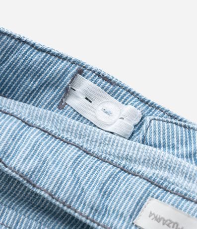 Pantalón Infantil Recta en Jeans con Estampa Rayada - Talle 5 a 14 años 5