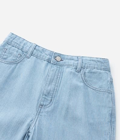Pantalón Infantil Recta en Jeans con Estampa Rayada - Talle 5 a 14 años 6