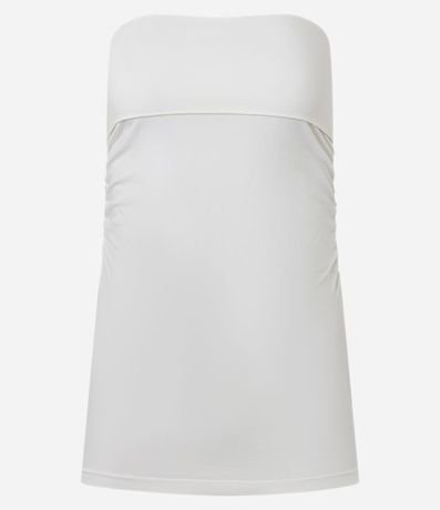 Blusa Sin Breteles Seamless con Canesú Doblada 4