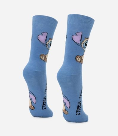 Media Caña Larga en Algodón con Estampa Stitch Vestido de Carpincho 2