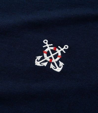 Remera Regular en Viscosa con Estampa y Bordado Marinero 4