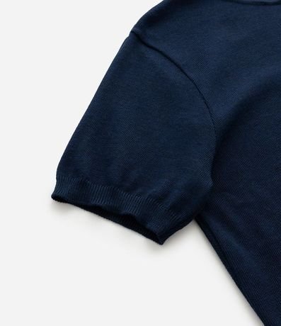 Remera Regular en Viscosa con Estampa y Bordado Marinero 5